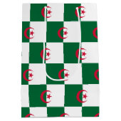 Cadeaubag met vlag van Algerije Medium Cadeauzakje (Achterkant)