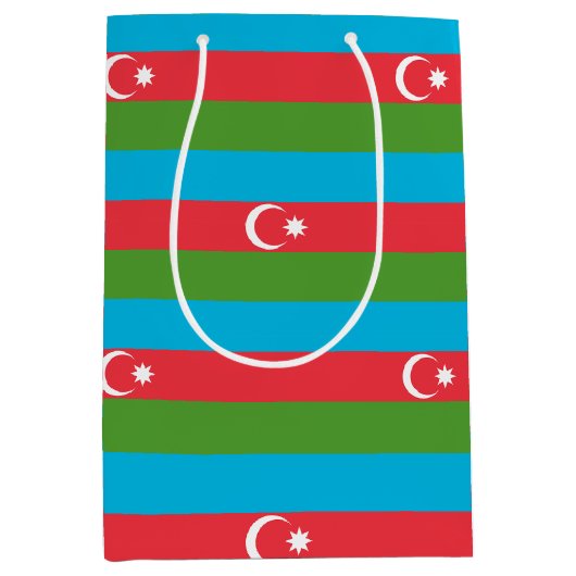 Cadeaubag met vlag van Azerbeidzjan Medium Cadeauzakje (Voorkant)
