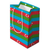 Cadeaubag met vlag van Azerbeidzjan Medium Cadeauzakje (Achterkant Gekanteld)