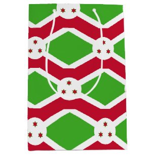 Cadeaubag met vlag van Burundi Medium Cadeauzakje