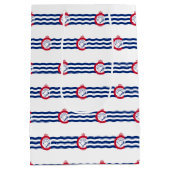 Cadeaubag met vlag van Cincinnati, VS Medium Cadeauzakje (Achterkant)