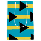 Cadeaubag met vlag van de Bahama's Medium Cadeauzakje (Achterkant)