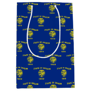 Cadeaubag met vlag van Oregon State, VS Medium Cadeauzakje