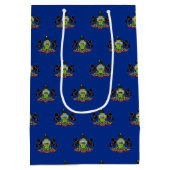 Cadeaubag met vlag van Pennsylvania, VS Medium Cadeauzakje (Achterkant)