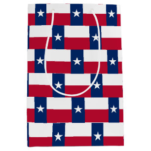 Cadeaubag met vlag van Texas, VS Medium Cadeauzakje
