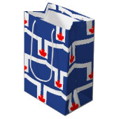 Cadeaubag met vlag van Toronto, Canada Medium Cadeauzakje (Voorkant Gekanteld)