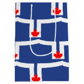 Cadeaubag met vlag van Toronto, Canada Medium Cadeauzakje (Achterkant)