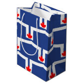 Cadeaubag met vlag van Toronto, Canada Medium Cadeauzakje (Achterkant Gekanteld)