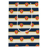 Cadeaubag met vlag van Tulsa, VS Medium Cadeauzakje (Achterkant)