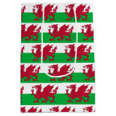 Cadeaubag met vlag van Wales Medium Cadeauzakje (Achterkant)