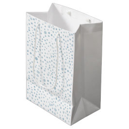 Cadeaubag met waterverfspetters Sky Confetti Medium Cadeauzakje