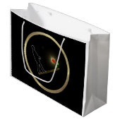 Cadeaubag minimale kunst groot cadeauzakje (Voorkant Gekanteld)