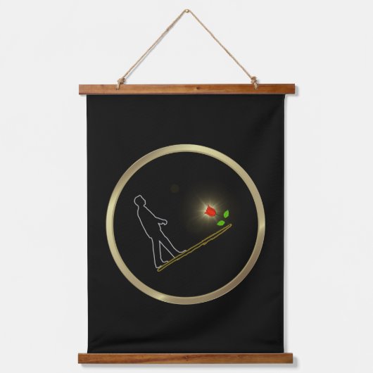 Cadeaubag minimale kunst hangend wandkleed (Voorkant)