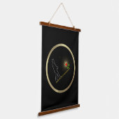 Cadeaubag minimale kunst hangend wandkleed (Gebogen)