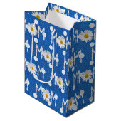 Cadeaubag Moeder Madeliefje Met Stippen Medium Cadeauzakje (Voorkant Gekanteld)
