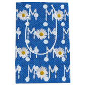 Cadeaubag Moeder Madeliefje Met Stippen Medium Cadeauzakje (Voorkant)