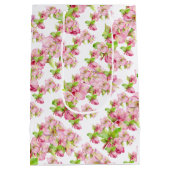 Cadeaubag - Roze Hellebore Bloem Medium Cadeauzakje (Achterkant)