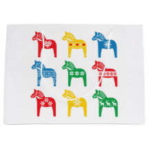 CADEAUBAG SCANDINAVISCH DALA PAARD ONTWERP
