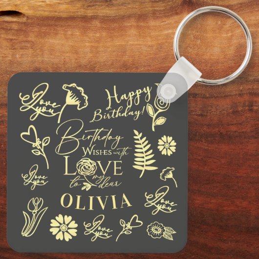 Cadeaubag Sleutelhanger (Achterkant)