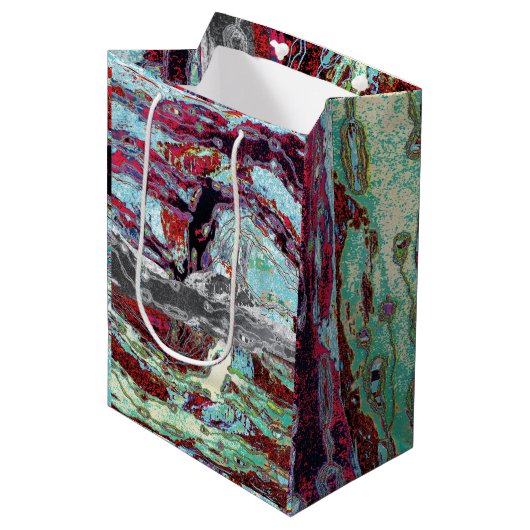 Cadeaubag – Strata Pulse Medium Cadeauzakje (Voorkant Gekanteld)