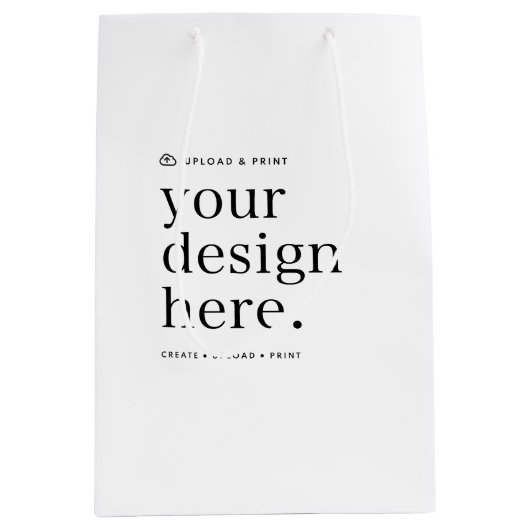 Cadeaubag Uw ontwerp uploaden Medium Cadeauzakje (Voorkant)