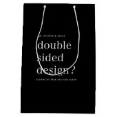 Cadeaubag Uw ontwerp uploaden Medium Cadeauzakje (Achterkant)