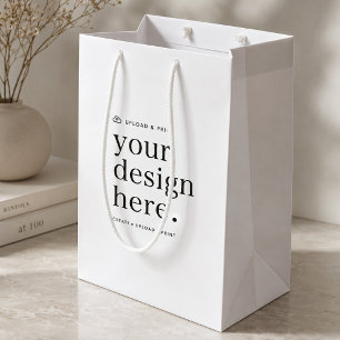 Cadeaubag Uw ontwerp uploaden Medium Cadeauzakje