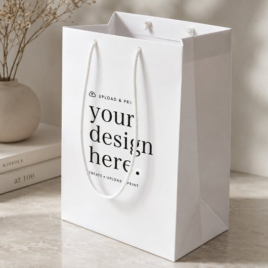 Cadeaubag Uw ontwerp uploaden Medium Cadeauzakje