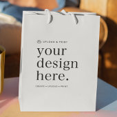 Cadeaubag Uw ontwerp uploaden Medium Cadeauzakje