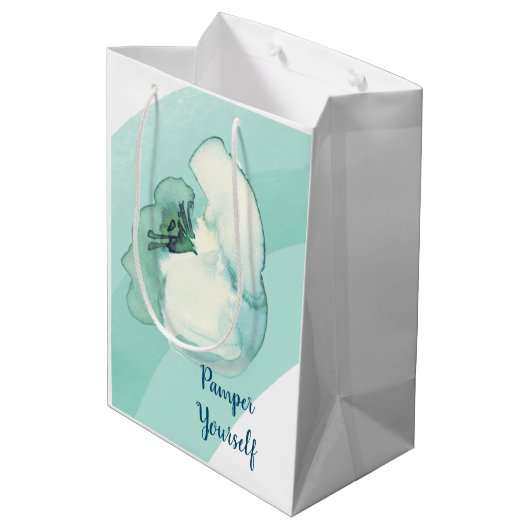 Cadeaubag Verwen uzelf Medium Cadeauzakje (Achterkant Gekanteld)