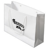 Cadeaubag voor afgestudeerden 2026 groot cadeauzakje (Voorkant Gekanteld)