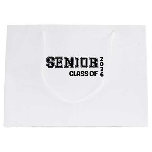 Cadeaubag voor afstudeerders 2026 groot cadeauzakje (Voorkant)