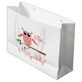 Cadeaubag voor babyfeest groot cadeauzakje (Voorkant Gekanteld)