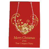 Cadeaubag voor kerstfeest van het bedrijf (middenf medium cadeauzakje (Achterkant)