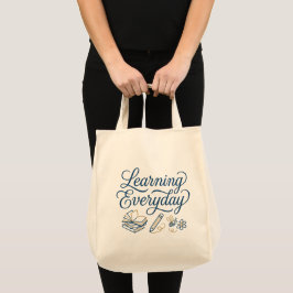 Cadeaubag voor leraren met dagelijkse inspiratie tote bag