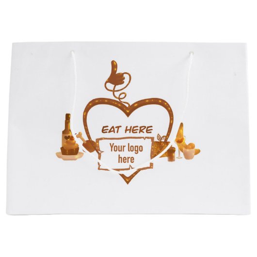 Cadeaubag voor restaurant  groot cadeauzakje (Voorkant)