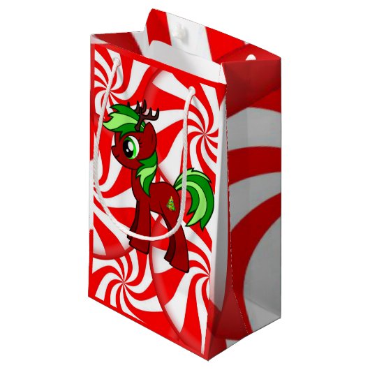 Cadeaubagage Kerstmis Klein Cadeauzakje (Voorkant Gekanteld)
