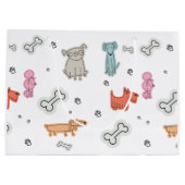 Cadeaubags met leuke dierenprint groot cadeauzakje (Achterkant)