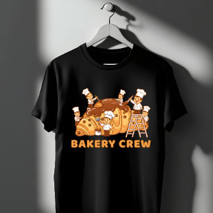 Cadeaubakkerijteam Cartoon-koks Bakteam Cadeau T-shirt