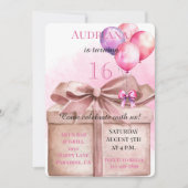 Cadeauballonnen Boog 16e verjaardag Kaart (Voorkant)