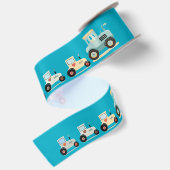 Cadeauband met Mooie Tractoren Satijnen Lint (Achterkant)
