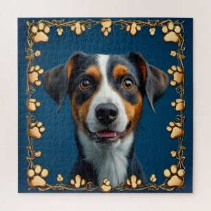 Cadeaubare portret van een schattige hond voor hon legpuzzel