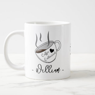 Cadeaubeer voor koffie enthousiastelingen Aangep Grote Koffiekop