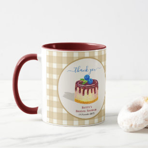 Cadeaubeige bruine bruiloftsdank Geschenk Mok