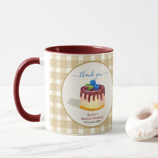 Cadeaubeige bruine bruiloftsdank Geschenk Mok