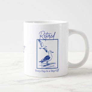 Cadeaubeker voor reizen na pensionering grote koffiekop