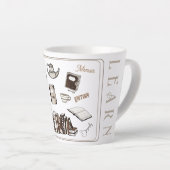 Cadeaubeker voor theedrinkende lezers latte mok (Rechterhoek)