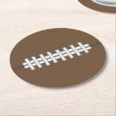 Cadeaubekers voor voetbalfans ronde kartonnen onderzetter (Gebogen)