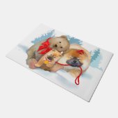 Cadeauberen Teddybeer en deurmat Chows 2 maten (Schuin)