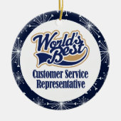 Cadeaubeschrijving van klantenservice keramisch ornament (Voorkant)